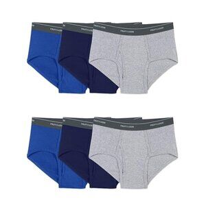 NEW IN BAG Fruit of the Loom Men's Tag-Free Cotton Briefs - 6 Pack